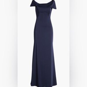 La Femme Simply Chic Off The Shoulder Gown